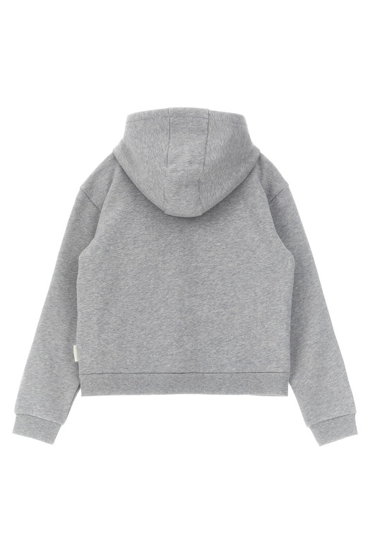 Худи с вязаными элементами, серый MONCLER ENFANT L29548G00017899PS980