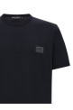 Футболка с металлическим принтом, синего цвета DOLCE & GABBANA G8PV1TG7Q1QB0665