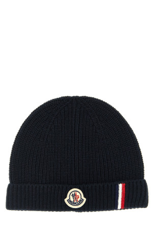 Шапка з триколірним візерунком, синя MONCLER ENFANT L29513B00007M1241742