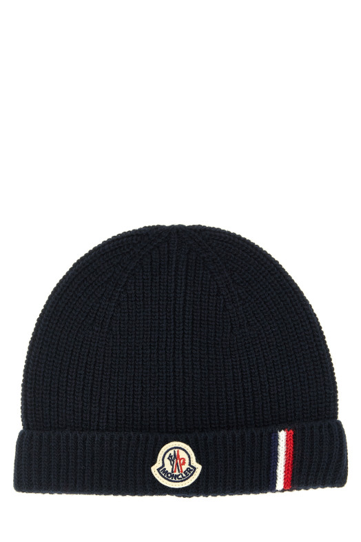Tricolor detail beanie Blue