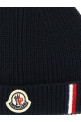 Tricolor detail beanie Blue