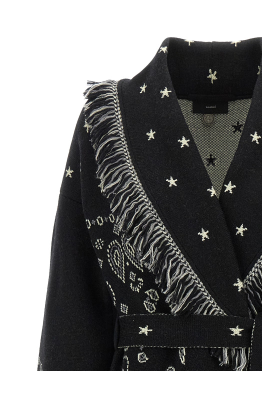 'Bandana' long coat Black