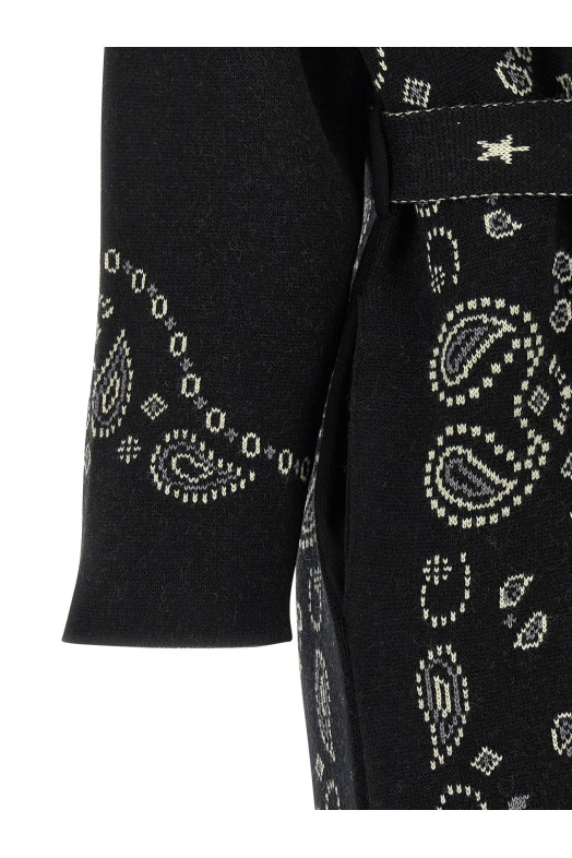 'Bandana' long coat Black