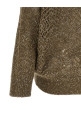 'Dazzling Abstract Leaf' cardigan Brown