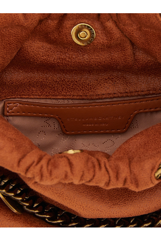 'Falabella Mini Drawstring' crossbody bag orange