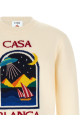 'Pyramid Abduction' sweater White