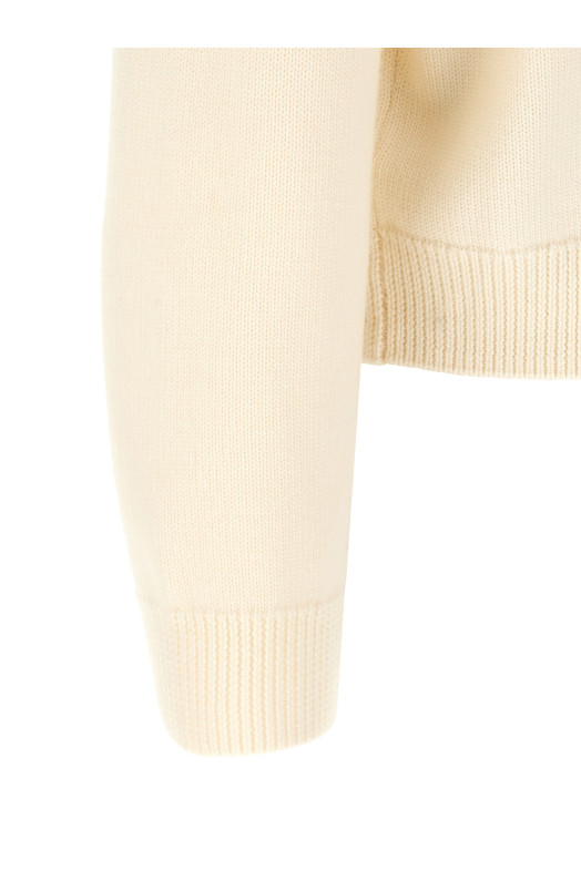 'Pyramid Abduction' sweater White