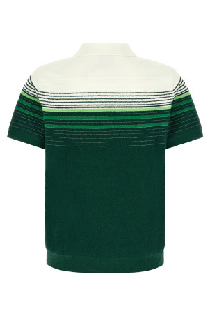 'Bouclé Stripes' polo shirt Green