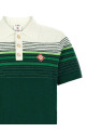'Bouclé Stripes' polo shirt Green