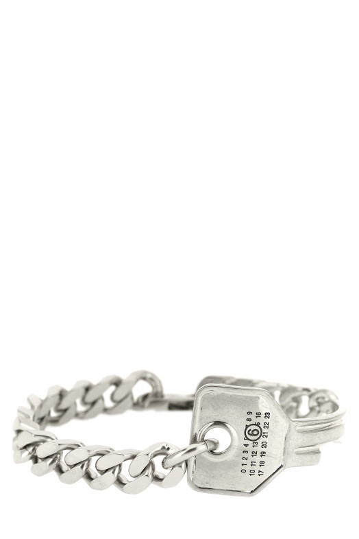 'Key' chain bracelet Silver