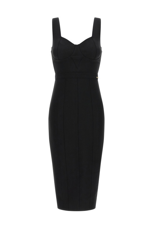 Платье «Scuba», чёрное ELISABETTA FRANCHI AB98566E2110