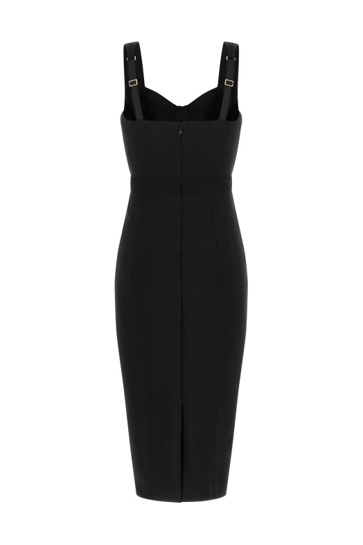 Платье «Scuba», чёрное ELISABETTA FRANCHI AB98566E2110