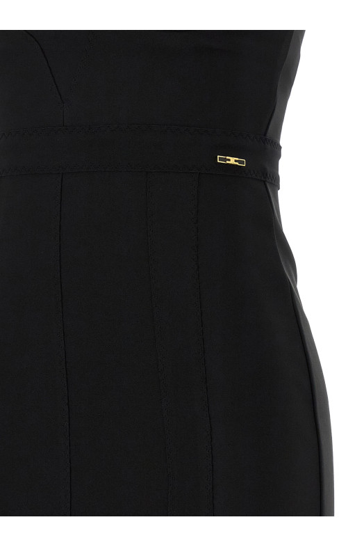 Платье «Scuba», чёрное ELISABETTA FRANCHI AB98566E2110
