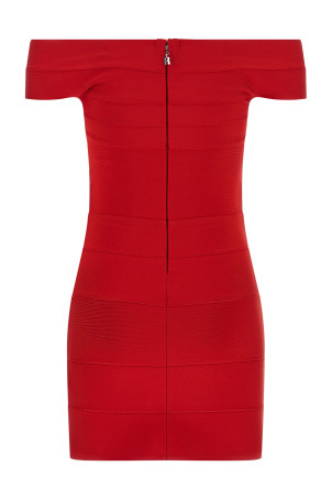 Crossed band dress Red
