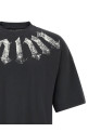 Craquelé gothic print t-shirt Black