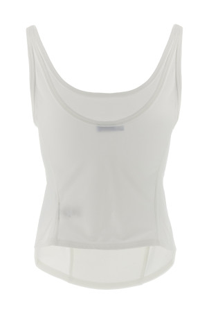 'Corseted' tank top White