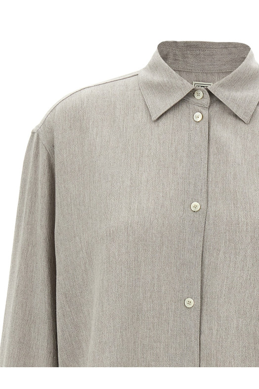 Wool shirt Gray