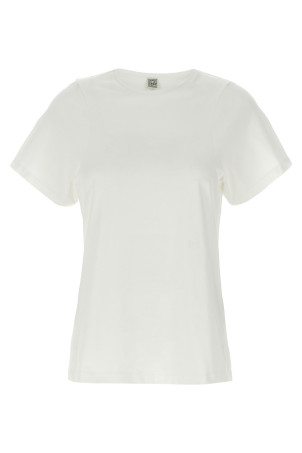 'Curved seam' T-shirt White