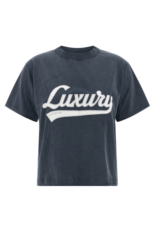 Embroidery t-shirt  Blue