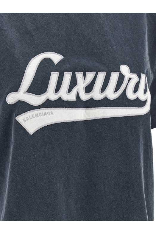 Embroidery t-shirt  Blue