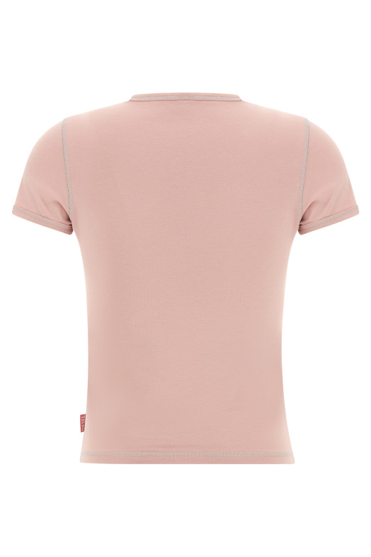 'T-Uncuties-Long-S3' T-shirt Pink