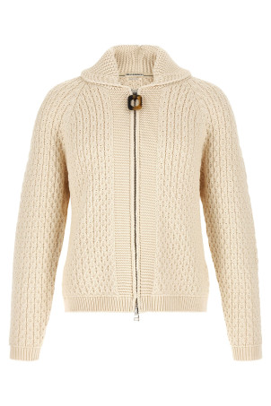'Cable' cardigan  White