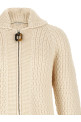 'Cable' cardigan  White