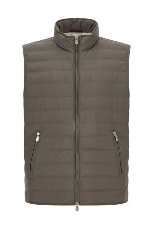Стеганый жилет  Зелёный BRUNELLO CUCINELLI MV4081797CDX44
