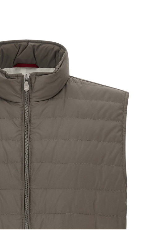 Стеганый жилет  Зелёный BRUNELLO CUCINELLI MV4081797CDX44