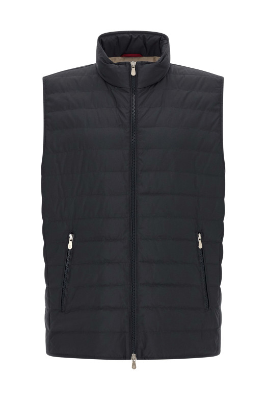 Стеганый жилет  Синий BRUNELLO CUCINELLI MV4081797CIX44