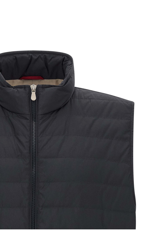Стеганый жилет  Синий BRUNELLO CUCINELLI MV4081797CIX44