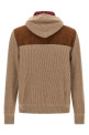 Suede and cashmere bomber jacket  Brown