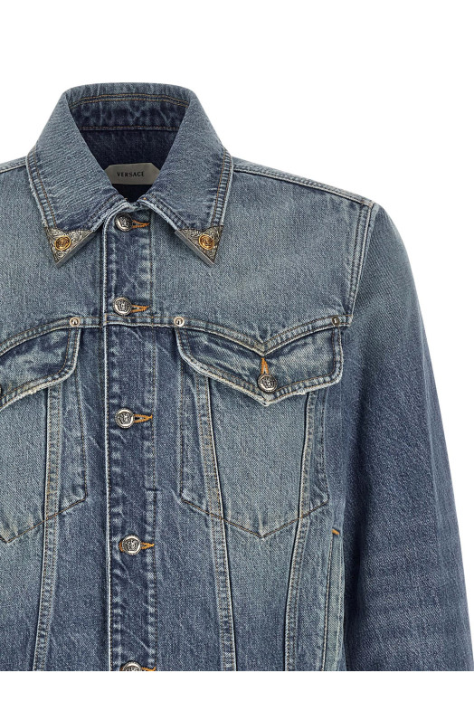 'Medusa' denim jacket  Blue