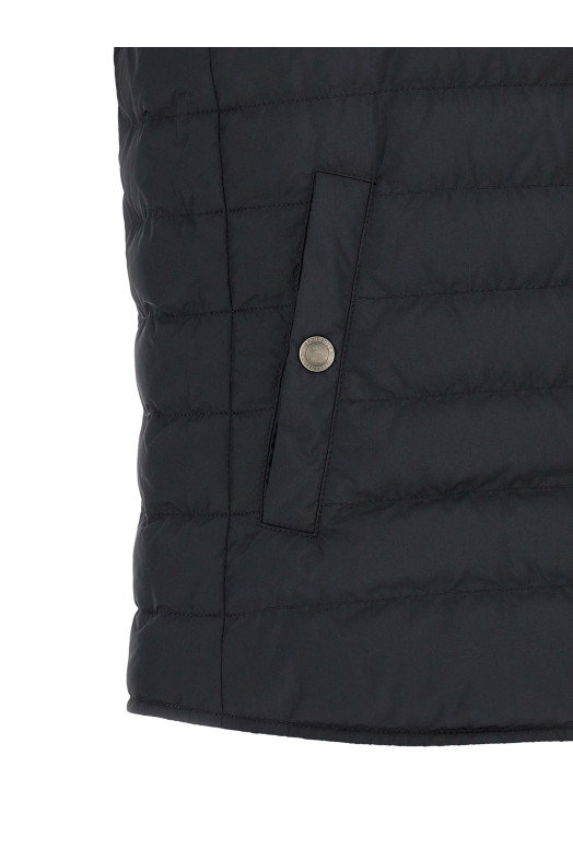 Жилет из техно-ткани  Синий BRUNELLO CUCINELLI MV4081711CIX44