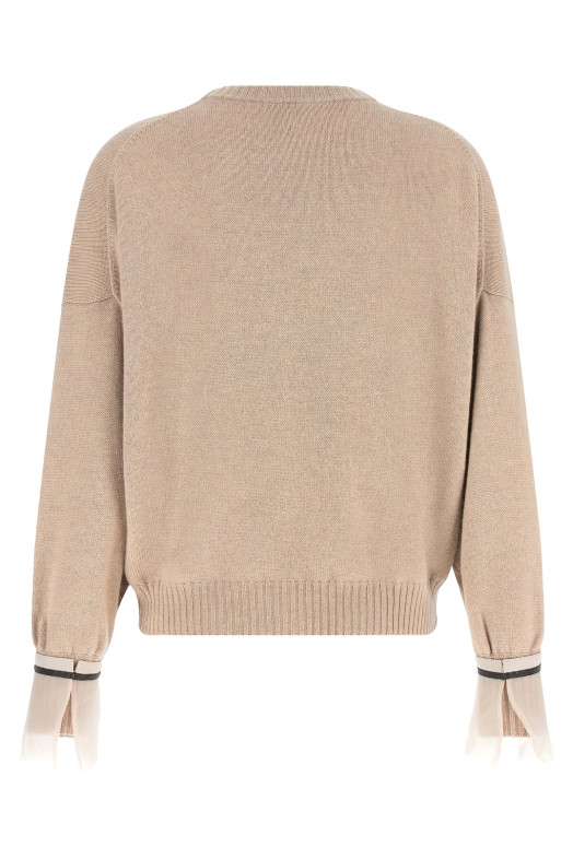 Removable 'Monile' cuffs  Beige