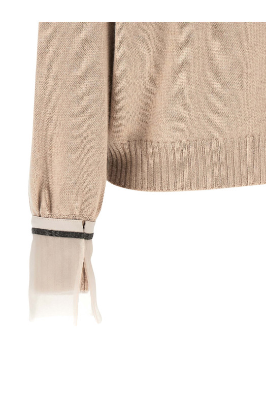 Removable 'Monile' cuffs  Beige