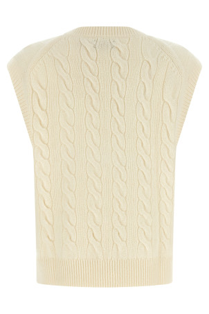 Braided vest  White