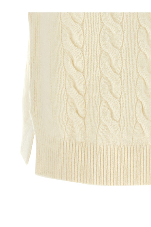 Braided vest  White