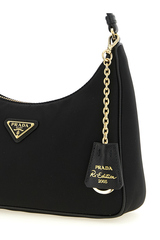 Мини-сумка через плечо «Prada Re-Edition 2005», черная 1N204PR064F0632