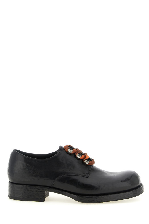 Leather lace up shoes Black
