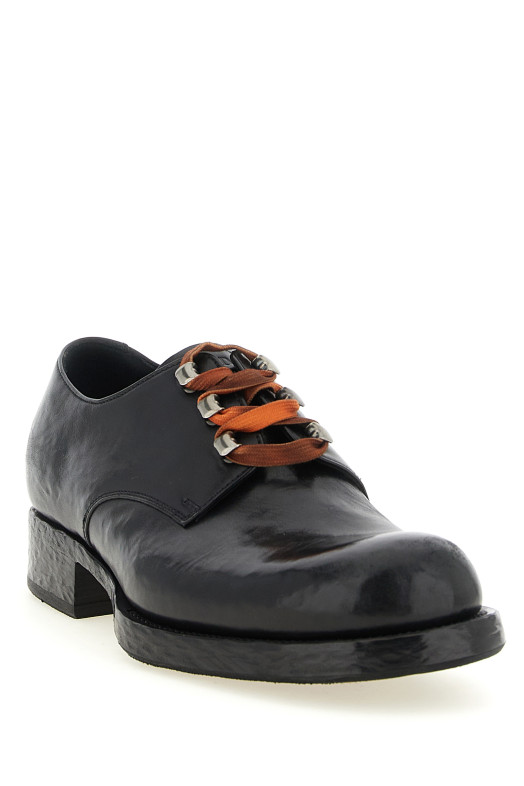 Leather lace up shoes Black