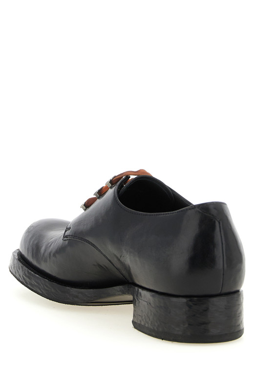 Leather lace up shoes Black