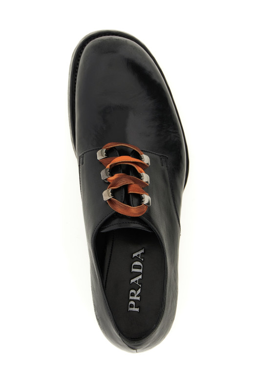 Leather lace up shoes Black