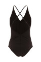 'Dazzling Stripes' one-piece swimsuit Brown