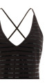 'Dazzling Stripes' one-piece swimsuit Brown