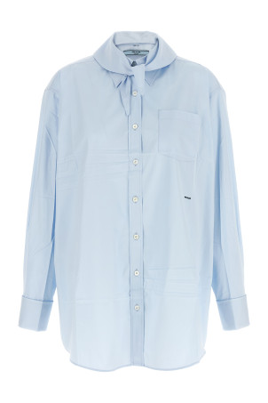 Scarf shirt BLUE