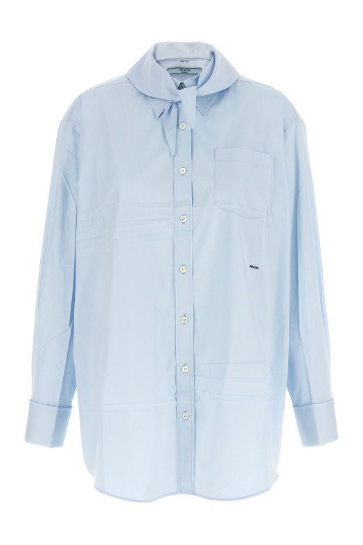 Scarf shirt BLUE