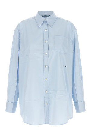 Scarf shirt BLUE