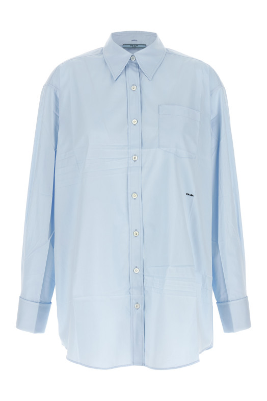 Scarf shirt BLUE
