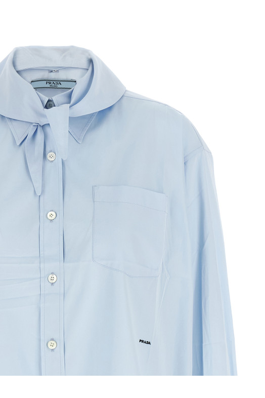 Scarf shirt BLUE